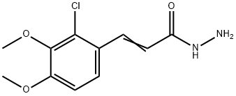 3-(2-CHLORO-3,4-DIMETHOXYPHENYL)PROP-2-ENOHYDRAZIDE Structural