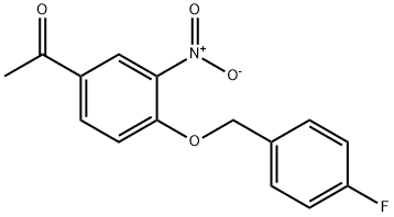 4-(4-FLUOROBENZYLOXY)-3-NITROACETOPHENONE Structural