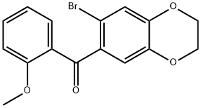 (7-BROMO-2,3-DIHYDRO-1,4-BENZODIOXIN-6-YL)(2-METHOXYPHENYL)METHANONE