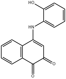 4-(2-HYDROXYANILINO)-1,2-DIHYDRONAPHTHALENE-1,2-DIONE Structural