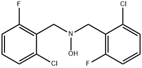 N,N-BIS(2-CHLORO-6-FLUOROBENZYL)HYDROXYLAMINE Structural