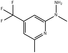 1-(6-METHYL-4-(TRIFLUOROMETHYL)PYRID-2-YL)-1-METHYLHYDRAZINE Structural