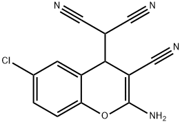 2-(2-AMINO-6-CHLORO-3-CYANO-4H-CHROMEN-4-YL)MALONONITRILE