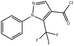 1-PHENYL-5-(TRIFLUOROMETHYL)PYRAZOLE-4-CARBONYL CHLORIDE Structural