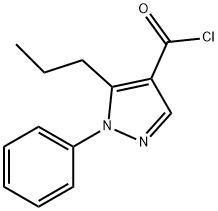 1-PHENYL-5-PROPYL-1H-PYRAZOLE-4-CARBONYL CHLORIDE Structural