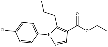 ETHYL 1-(4-CHLOROPHENYL)-5-PROPYL-1H-PYRAZOLE-4-CARBOXYLATE Structural