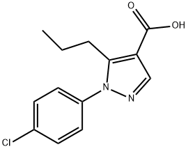 1-(4-CHLOROPHENYL)-5-PROPYL-1H-PYRAZOLE-4-CARBOXYLIC ACID Structural