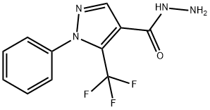 1-PHENYL-5-(TRIFLUOROMETHYL)-1H-PYRAZOLE-4-CARBOHYDRAZIDE Structural