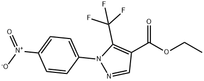 Ethyl 2-(4-nitrophenyl)-3-(trifluoromethyl)pyrazole-4-carboxylate 97%,ETHYL 2-(4-NITROPHENYL)-3-(TRIFLUOROMETHYL)PYRAZOLE-4-CARBOXYLATE