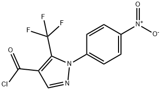 1-(4-NITROPHENYL)-5-(TRIFLUOROMETHYL)PYRAZOLE-4-CARBONYL CHLORIDE Structural