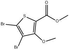 METHYL 4,5-DIBROMO-3-METHOXYTHIOPHENE-2-CARBOXYLATE Structural