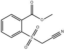 METHYL 2-[(CYANOMETHYL)SULFONYL]BENZOATE Structural