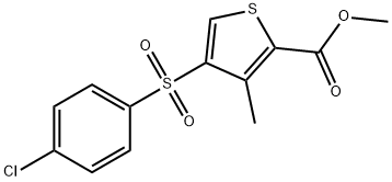 METHYL 4-[(4-CHLOROPHENYL)SULFONYL]-3-METHYLTHIOPHENE-2-CARBOXYLATE