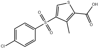 4-[(4-CHLOROPHENYL)SULFONYL]-3-METHYLTHIOPHENE-2-CARBOXYLIC ACID,w4-[(4-Chlorophenyl)sulfonyl]-3-methylthiophene-2-carboxylic acid