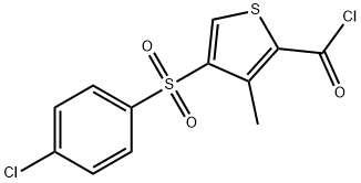 4-[(4-CHLOROPHENYL)SULFONYL]-3-METHYLTHIOPHENE-2-CARBONYL CHLORIDE Structural