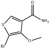 5-BROMO-4-METHOXYTHIOPHENE-3-CARBOXAMIDE Structural