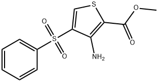 METHYL 3-AMINO-4-(PHENYLSULFONYL)THIOPHENE-2-CARBOXYLATE Structural