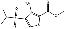 METHYL 3-AMINO-4-(ISOPROPYLSULFONYL)THIOPHENE-2-CARBOXYLATE Structural