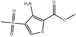 METHYL 3-AMINO-4-(METHYLSULFONYL)THIOPHENE-2-CARBOXYLATE Structural