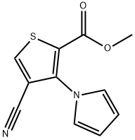 METHYL 4-CYANO-3-(1H-PYRROL-1-YL)THIOPHENE-2-CARBOXYLATE Structural