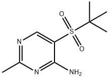 5-(TERT-BUTYLSULFONYL)-2-METHYLPYRIMIDIN-4-AMINE Structural