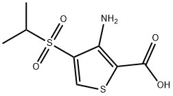 3-AMINO-4-(ISOPROPYLSULFONYL)THIOPHENE-2-CARBOXYLIC ACID Structural