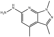 6-HYDRAZINO-1,3,4-TRIMETHYL-1H-PYRAZOLO[3,4-B]PYRIDINE Structural