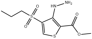 METHYL 3-HYDRAZINO-4-(PROPYLSULFONYL)THIOPHENE-2-CARBOXYLATE