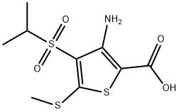 3-AMINO-4-(ISOPROPYLSULFONYL)-5-(METHYLTHIO)THIOPHENE-2-CARBOXYLIC ACID