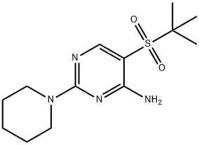 5-(TERT-BUTYLSULFONYL)-2-PIPERIDINOPYRIMIDIN-4-AMINE