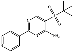 5-(TERT-BUTYLSULFONYL)-2-(4-PYRIDYL)PYRIMIDIN-4-AMINE