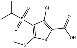 3-CHLORO-4-(ISOPROPYLSULFONYL)-5-(METHYLTHIO)THIOPHENE-2-CARBOXYLIC ACID