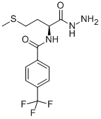 N-[4-(TRIFLUOROMETHYL)BENZOYL]-L-METHIONINYL HYDRAZIDE Structural