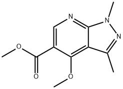 METHYL 4-METHOXY-1,3-DIMETHYL-1H-PYRAZOLO[3,4-B]PYRIDINE-5-CARBOXYLATE Structural