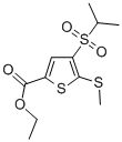 ETHYL 4-(ISOPROPYLSULFONYL)-5-(METHYLTHIO)THIOPHENE-2-CARBOXYLATE