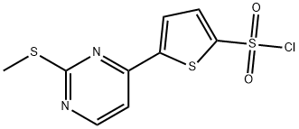 5-[2-(METHYLTHIO)PYRIMIDIN-4-YL]THIOPHENE-2-SULFONYL CHLORIDE Structural