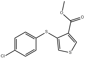 METHYL 4-[(4-CHLOROPHENYL)THIO]THIOPHENE-3-CARBOXYLATE