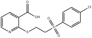 2-((2-[(4-CHLOROPHENYL)SULFONYL]ETHYL)THIO)NICOTINIC ACID