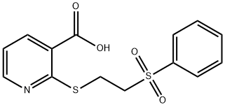 2-[2-(PHENYLSULFONYL)ETHYLTHIO]NICOTINIC ACID