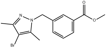 METHYL 3-[(4-BROMO-3,5-DIMETHYL-1H-PYRAZOL-1-YL)METHYL]BENZOATE