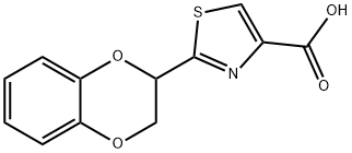 2-(2,3-DIHYDRO-1,4-BENZODIOXIN-2-YL)-1,3-THIAZOLE-4-CARBOXYLIC ACID, 90%+ Structural