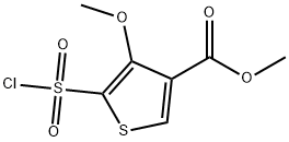 METHYL 5-CHLOROSULFONYL-4-METHOXYTHIOPHENE-3-CARBOXYLATE Structural