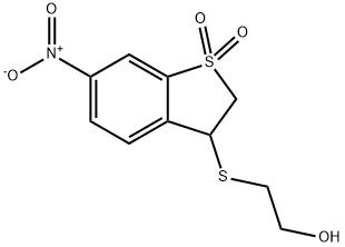 3-[(2-HYDROXYETHYL)THIO]-6-NITRO-2,3-DIHYDRO-1H-1LAMBDA6-BENZO[B]THIOPHENE-1,1-DIONE