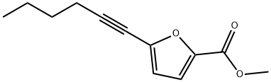 METHYL 5-HEX-1-YNYL-2-FUROATE Structural