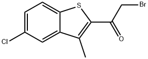 2-BROMO-1-(5-CHLORO-3-METHYLBENZO[B]THIOPHEN-2-YL)ETHAN-1-ONE Structural