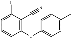 2-FLUORO-6-(4-METHYLPHENOXY)BENZONITRILE Structural