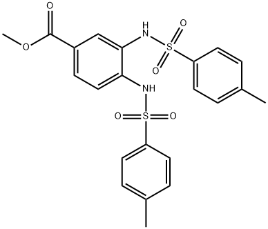 METHYL 3,4-DI[[(4-METHYLPHENYL)SULFONYL]AMINO]BENZOATE Structural