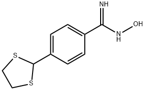 4-(1,3-DITHIOLAN-2-YL)-N'-HYDROXYBENZENECARBOXIMIDAMIDE Structural