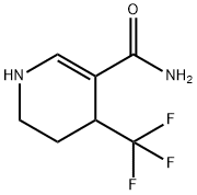 1,2,3,4-TETRAHYDRO-4-(TRIFLUOROMETHYL)PYRIDINE-5-CARBOXAMIDE Structural