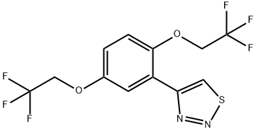 4-[2,5-BIS(2,2,2-TRIFLUOROETHOXY)PHENYL]-1,2,3-THIADIAZOLE